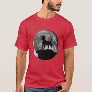 Smooth für Terrier Dog Moon T-Shirt