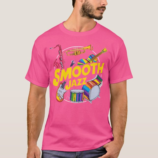 Smooth Jazz Instruments Music Fun Konzert T-Shirt (Vorderseite)
