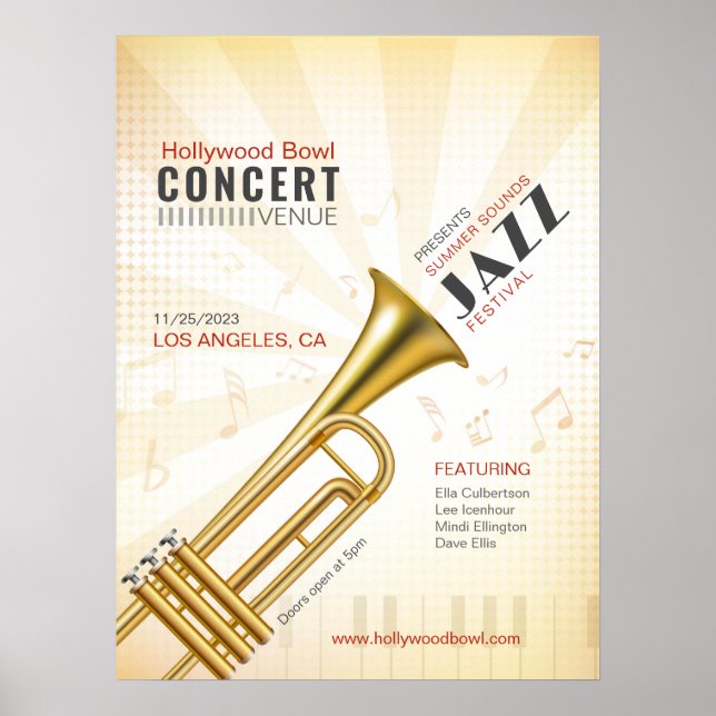 Smooth Jazz-/Musikveranstaltung Poster (Vorne)