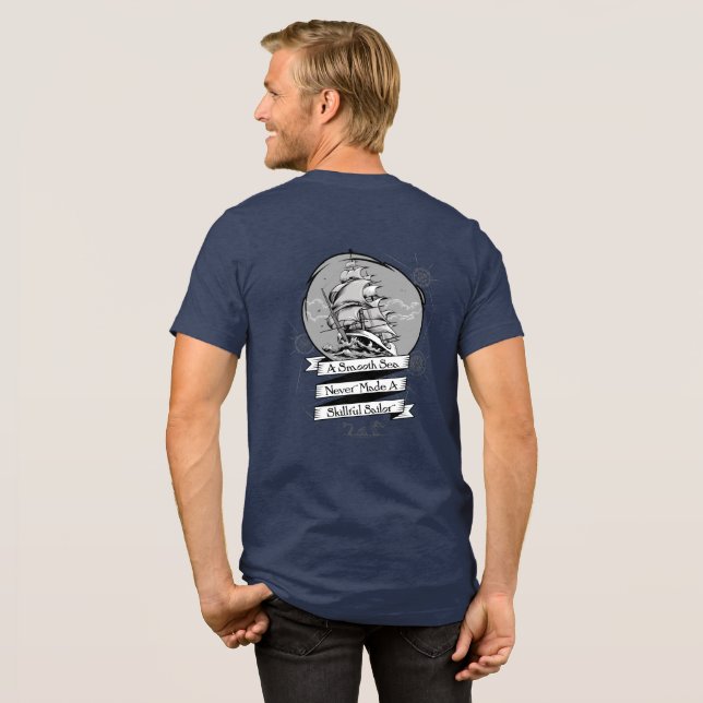  Smooth Sea Classic Nautical Official Salt Gear Tri-Blend Shirt (Rückseite voll)