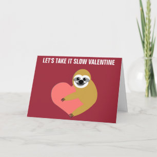 Smooth Sloth Valentine Feiertagskarte