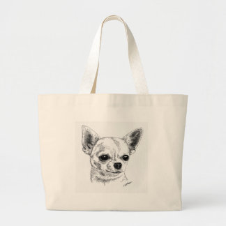 Smoothcoat Chihuahua - 1 Jumbo Stoffbeutel