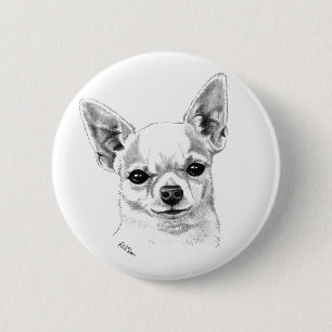 Smoothcoat Chihuahua Button