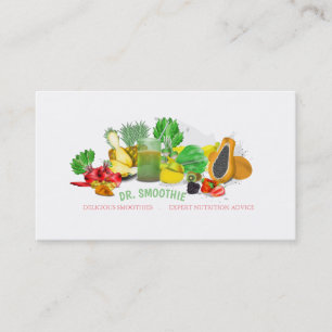 Smoothie-Gesundheitsnahrungs-Ernährungsberater Vis Visitenkarte