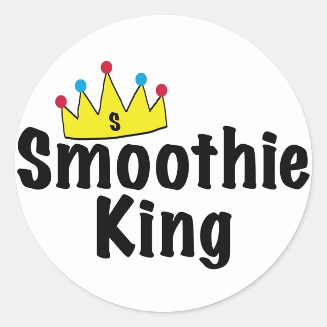 Smoothie King Runder Aufkleber (Vorderseite)