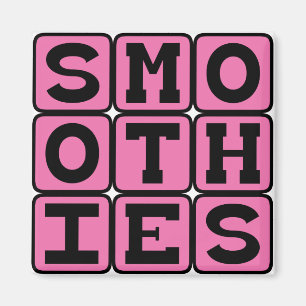 Smoothies, gesunde Fruchtsäfte Magnet