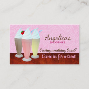 Smoothies-Slogan-Visitenkarten Visitenkarte