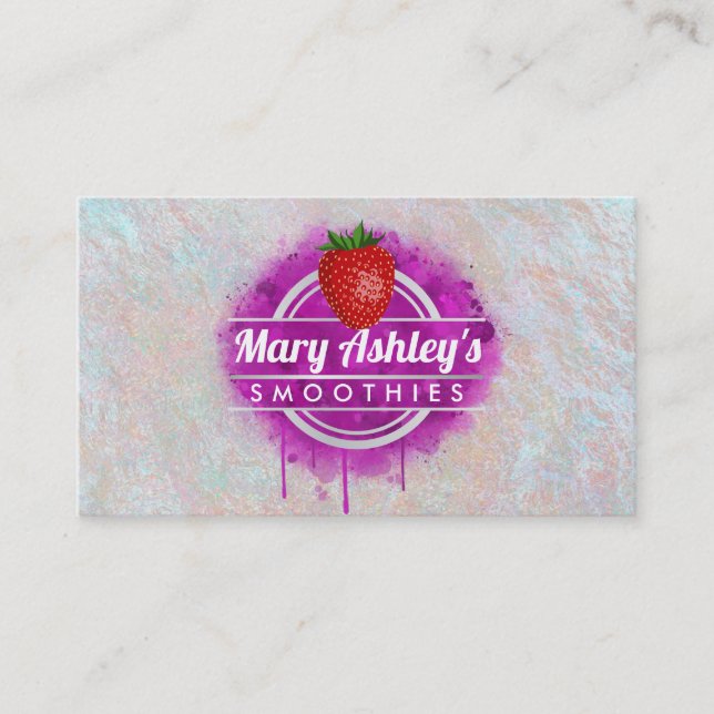 Smoothies Visitenkarten Visitenkarte (Vorderseite)
