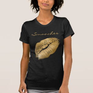 Smoows Black and Gold Lipstick T-Shirt