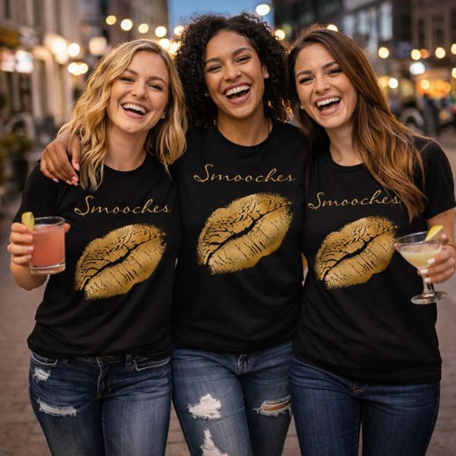Smoows Black and Gold Lipstick T-Shirt (Von Creator hochgeladen)