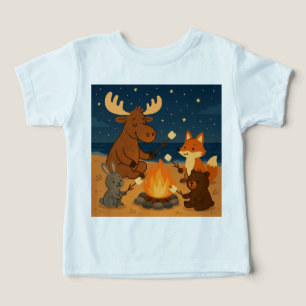 S'more à aimer - Tee-shirt de feu de camp cosy pou