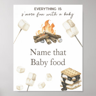 S'more-Baby-Party: Errate den Namen des Babys Poster