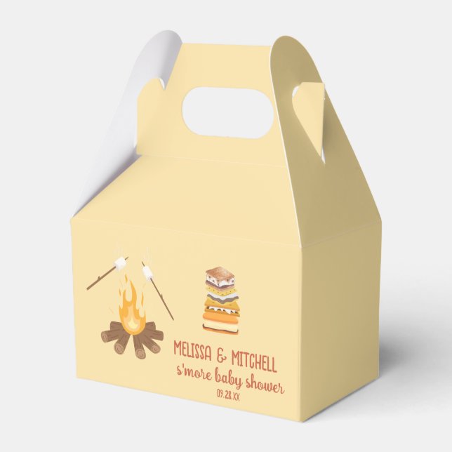 Smore Campfire Babydusche Danke für die Geschenkbo Geschenkschachtel (Vorderseite)
