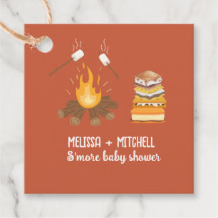 Smore Campfire Babydusche Danke Geschenkanhänger