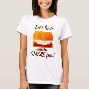 S'more Camping Food Fun Cartoon T-Shirt