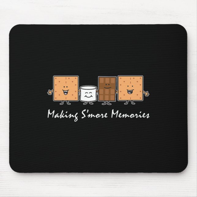 S'more-Erinnerungen machen Camping-Campfire-S'more Mousepad (Vorne)