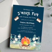 S'more Fun Camping Invitation Anniversaire