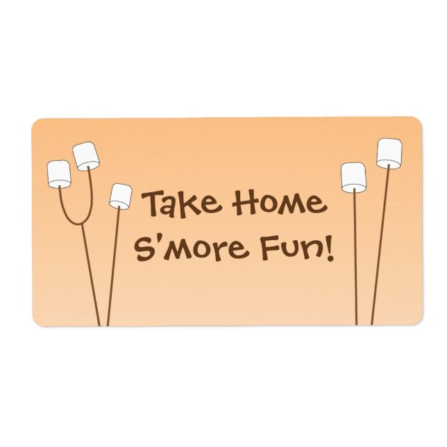 S'more Gastgeschenk Tasche Tag (Vorne)