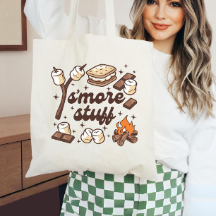 S'more-Kram-Tasche, Lustige Camping-Leinen-Tasche Tragetasche
