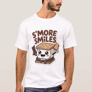S'more Lächeln Süße Kawaii Camping T-Shirt
