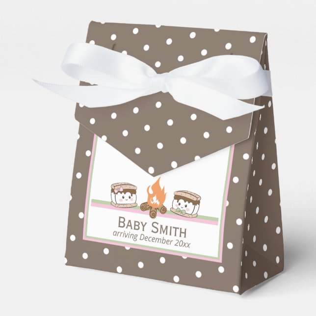 S'more Liebe Baby Dusche Geschlecht offenbaren Gef Geschenkschachtel (Vorderseite)