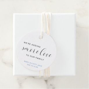 Smore Liebe Blue Boy Elegante Baby Dusche Geschenkanhänger