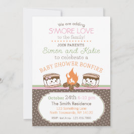 S'more Liebe Thema Babydusche Einladung