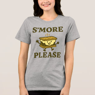 S'more Please T-Shirt Süßes Herbst-T-Shirt zum C Tri-Blend Shirt