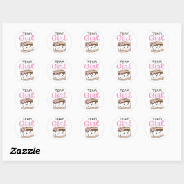 S'more Team Girl Gender offenbaren Aufkleber