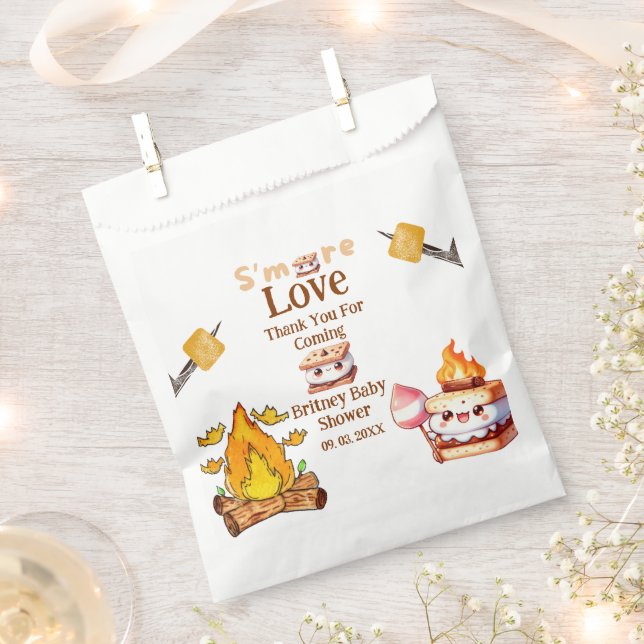 Smores Baby Dusche Danke für Ihre Gefallen Tasche  Geschenktütchen (Ausgeschnitten)