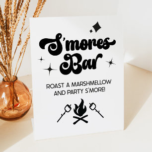 S'Mores Bar Marshmallow Roast Let's Party S'More Sockelschild
