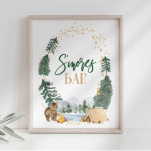 S'more's-Bar-Party-Schild Poster