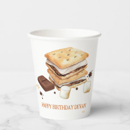 S'mores Birthday Party Pappbecher