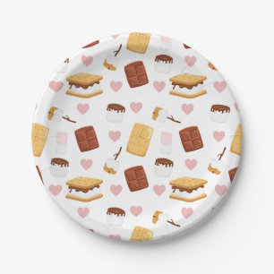 S'mores Camping-Partydekoration Pappteller