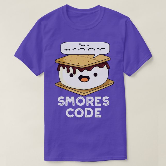 Smores Code Funny Food Puff T-Shirt (Design vorne)