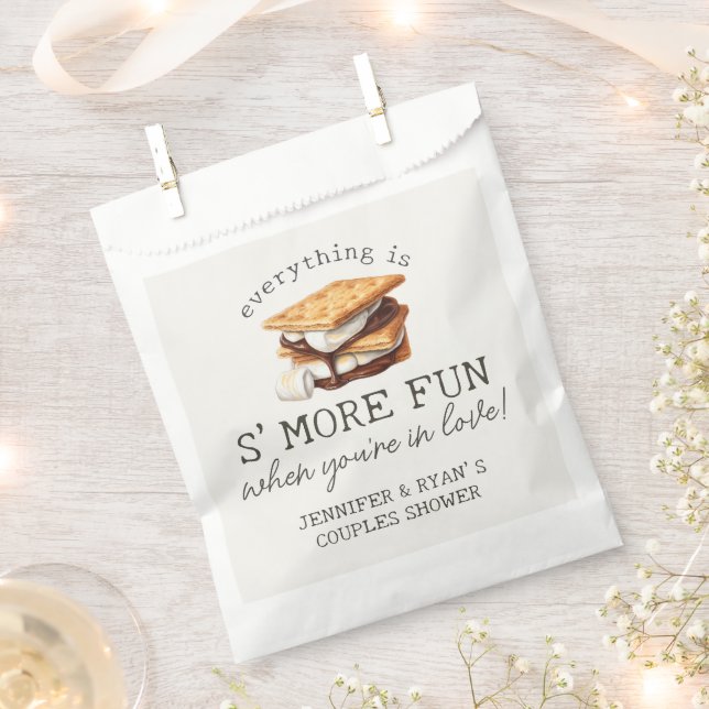 S'mores Fall Bonfire Außenpaare Dusche Geschenktütchen (Ausgeschnitten)