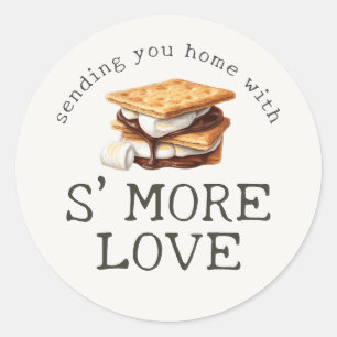 S'mores Fall Bonfire Outdoor Gefallen Runder Aufkleber