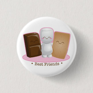 S'mores Freund-runder Knopf Button