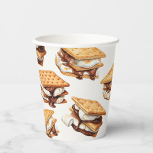 S'mores Herbst Bonfire Outdoor-Party Pappbecher