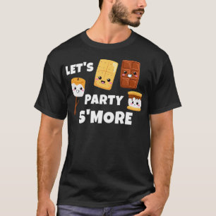 S'mores Marshmallows Camping Kawaii Party T-Shirt