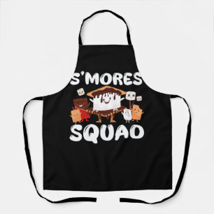 S'mores Marshmallows Funny Smores Squad Camping Ca Schürze