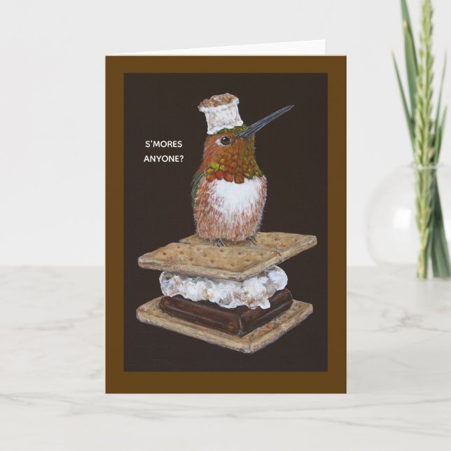 S'mores n'importe qui avec une carte de colibri (Devant)