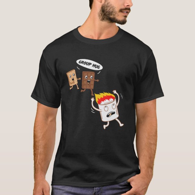 Smores S mehr Marshmallow Camping Roasting Bonfir T-Shirt (Vorderseite)