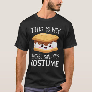 Smores Sandwich Niedlich Camping Kawaii Halloween T-Shirt