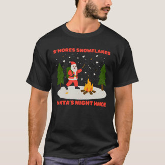 SMORES SCHNEEFLOCKEN & SANTA'S NACHTWANDERUNG WEIH T-Shirt