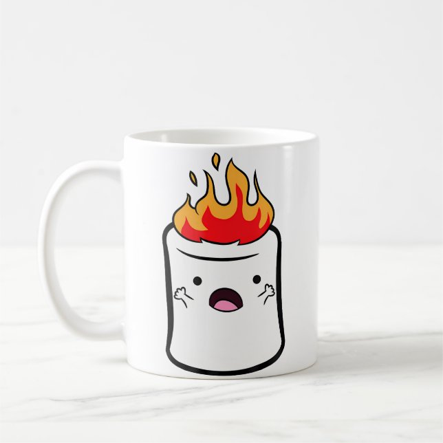 Smores S'Mores Camping Marshmallow Halloween Marsh Kaffeetasse (Links)