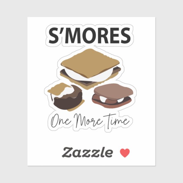 Smores S'mores Dessert noch einmal etwas langsamer Aufkleber (Blatt)