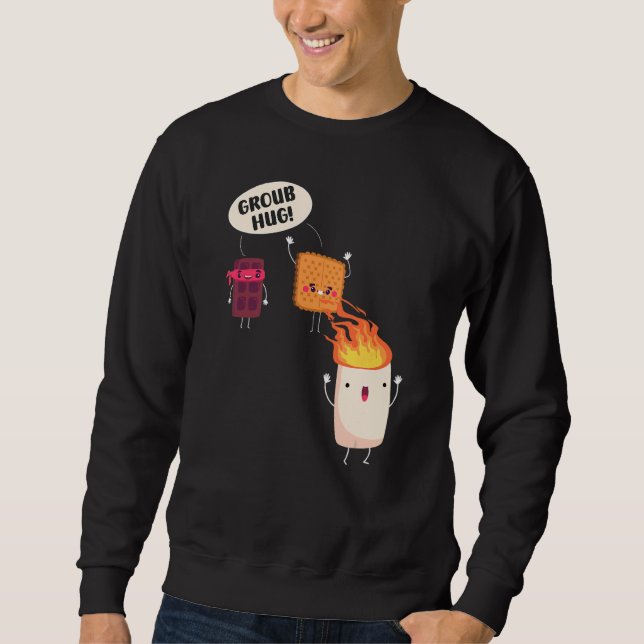 Smores S'mores Marshmallow Camping Rösten Lagerfeu Sweatshirt (Vorderseite)