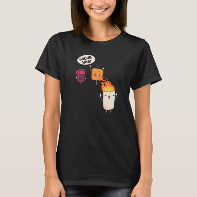 Smores S'mores Marshmallow Camping Rösten Lagerfeu T-Shirt (Vorderseite)
