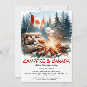 S'mores, Stories & Stars   kanadisches Campfeuer Einladung